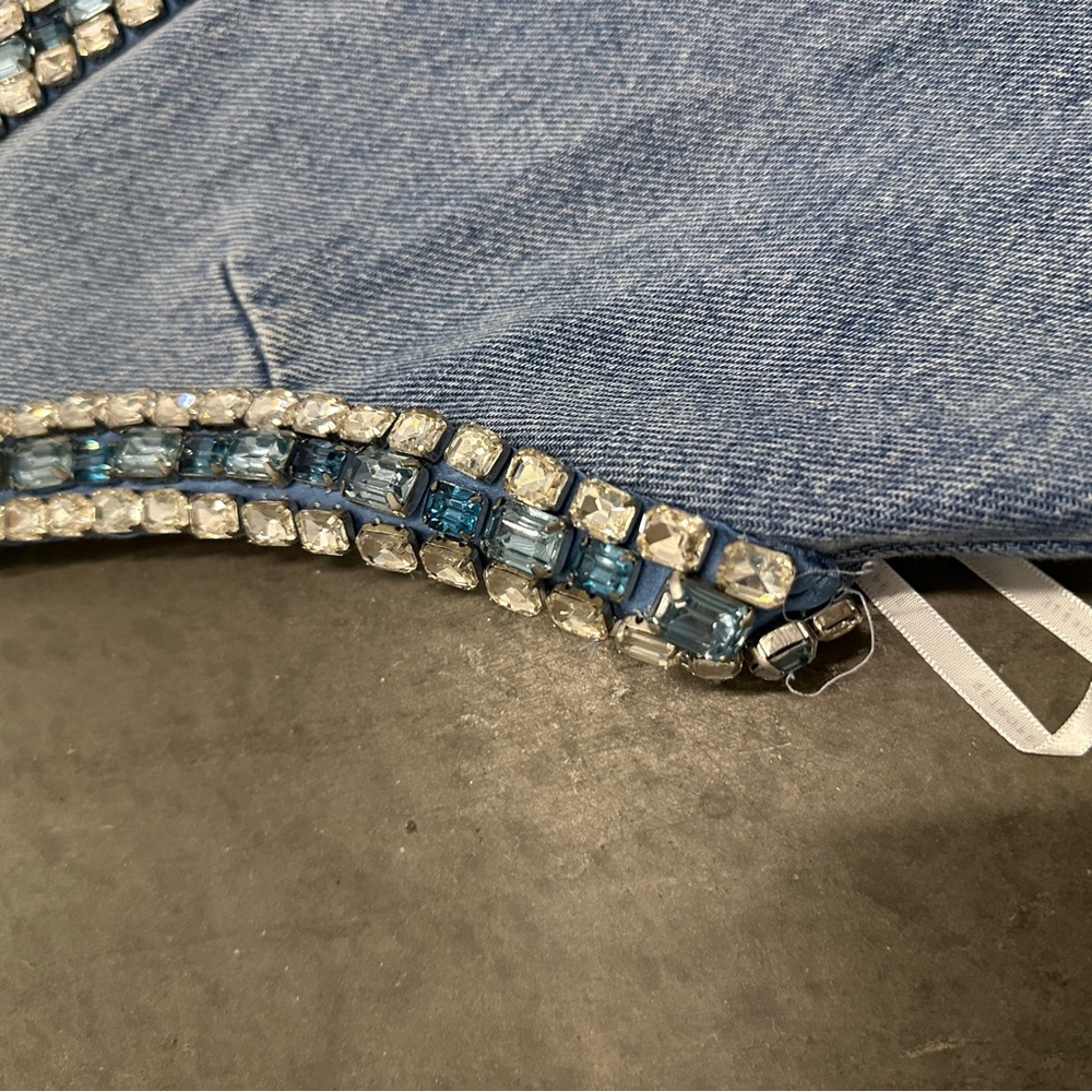 Stevie Embellished Denim Dress Crystals Medium - Picture 5 of 7